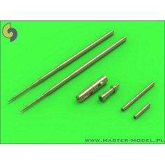 1/72 Mikoyan MiG-17A/P/F (Fresco A, B, C) - 37mm and 23mm Gun Barrels Set & Pitot Tubes