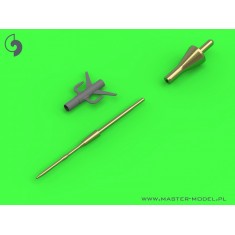 1/72 Mikoyan MiG-31 Foxhound Turned Brass Pitot Tube