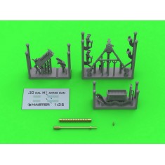 1/35 Browning M1919A4 .30cal Machine Gun on M2 Tripod with M1 Ammo Can
