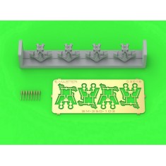 1/350 French Twin Mount 37mm/50 (1.46In) Model 1933 (Resin, PE & Turned Parts, 4pcs)