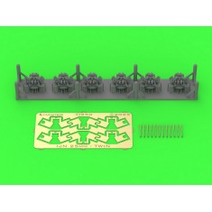 1/350 IJN Type 96 25mm Twin Mount Early with Open Ring Sights (6pcs)