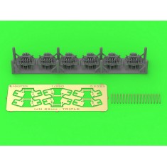 1/350 IJN Type 96 25mm Triple Mount Late with Le Prieur Mechanical Sights (6pcs)