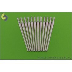 1/700 British 6in/50 (15.2 cm) BL Mark XXII Gun Barrels (12pcs) for Nelson, Rodney
