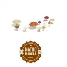 1/35 Mushrooms (6 different types, 2pcs of each)