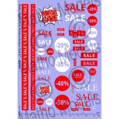Window Stickers "SALE" for All Scales