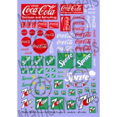 Modern Soft Drink Logos A for All Scales