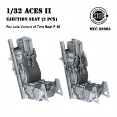 1/32 ACES II Ejection Seats Late (Dual) for Double-seat F-16 (2pcs)