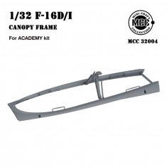 1/32 F-16 Double-seat Canopy Frame for Academy kit