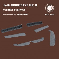 1/48 Hurricane Mk.II Control Surfaces for Arma Hobby kit