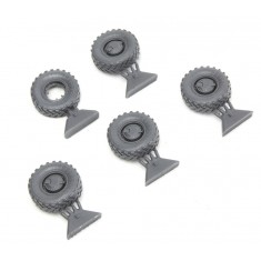 1/35 Russian Armoured High-Mobility Vehicle GAZ-233014 STS Tiger Sagged Wheels Set (Resin)