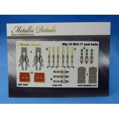 1/32 Mikoyan-Gurevich MiG-15/MiG-17 Seatbelts 3D Decals