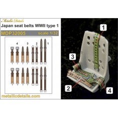 1/32 WWII Japanese Seatbelts 3D Decals Type #1
