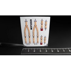 1/32 P-47 Thunderbolt/P-51 Mustang Pilot Seatbelt Decals for 2 Seats