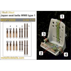 1/72 WWII Japanese Seatbelts 3D Decals Type #1