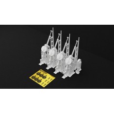 1/32 7.62 mm Degtyaryov DA Aircraft Machine Gun (4pcs)