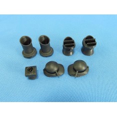 1/48 Kamov Ka-50 Air Intakes and Exhaust Pipes for Italeri/Revell kits