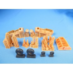 1/48 Northrop Grumman E-2C Hawkeye Landing gears and bays for Italeri/Kinetic kits