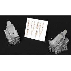 1/48 Hawker Typhoon/Tempest Late Pilot Seats with Seatbelts (2pcs)
