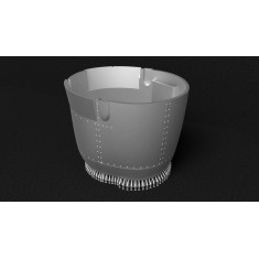 1/48 F6F-3 Late/F6F-5 Early Hellcat Engine Cowling for Eduard Kit
