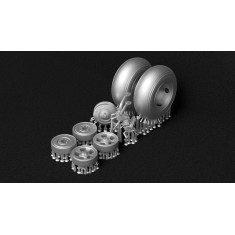 1/48 Hawker Typhoon Wheels and Tailwheel Leg