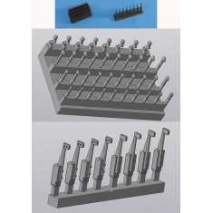 1/48 Control Handles Part 1 for Consoles, Armrests of Seats