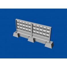 1/72 Russian Concrete Fence PO-3m
