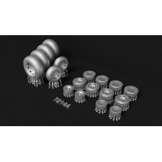 1/72 Antonov An-32 Wheels with Separate Hubs for Amodel Kit