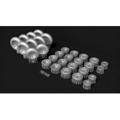 1/72 Antonov An-12 Wheels with Separate Hubs