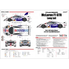 1/24 McLaren F1 GTR Long Tail LM 24h 1997 Ver.B - Fina (Full Detail kit)