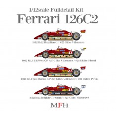 1/12 Ferrari 126C2 Ver.B - 1982 US West Grand Prix (GP) (Full Detail kit)