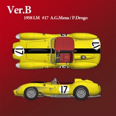 1/12 Full Detail kit - Ferrari 250TR Ver.B: 1958 LM #17 A.G.Mena / P.Drogo