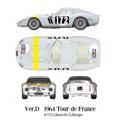 1/12 Multimedia kit - Ferrari 250 GTO Ver.D: 1964 Tour de France #172 L.Bianchi/G.Berger
