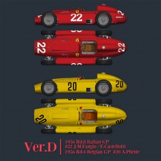 1/12 Full Detail kit - Ferrari D50 Ver.D: 1956 Rd.8 Italian GP #22 / #28 L.Musso