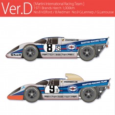 1/43 Porsche 917K 1971 Ver.D - Martini Team Brands Hatch #8/9 (Full Detail kit)