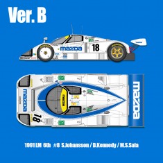 1/43 Multi-Material Kit: Mazda 787B Ver.B: 91 LM 24h #8 S.Johansson/D.Kennedy/M.S.Sala