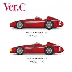 1/12 Full Detail Kit: Maserati 250F Ver.C 1957 French GP J.M.Fangio/German GP J.M.Fangio