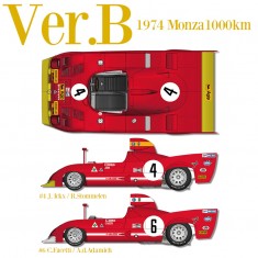 1/12 Multi-material Kit: Tipo33 TT12 Ver.B 1974 Rd.1 Monza 1000km #4 #6