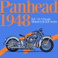 1/9 Multi-material Kit: Panhead 1948 Motorcycle