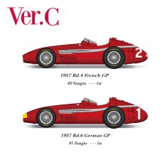 1/20 Full Detail Kit: Maserati 250F Ver.C 1957 Winner Rd.4 French GP #2 Rd.6 German GP #1