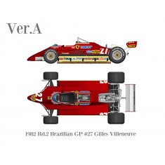 1/43 Multi-Material Kit: Ferrari 126C2 Ver.A 1982 Rd.2 Brazilian GP #27 Gilles Villeneuve