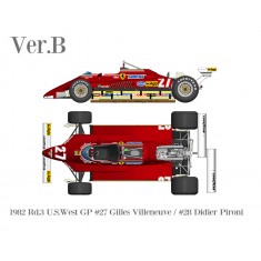 1/43 Multi-Material Kit: Ferrari 126C2 Ver.B 1982 Rd.3 US West GP #27 #28