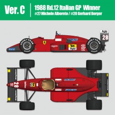 1/43 F187/F187/88C Ver.C 1988 Rd.12 Italian GP #27 Michele Alboreto/#28 Gerhard Berger