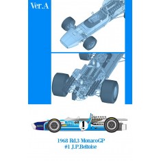 1/12 Matra MS11 F1 J.P. Beltoise Ver.A: 1968 Rd.3 Monaco GP Multi-material kit