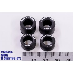1/43 1980s F1 Slick Tyres [GY] Set (4pcs)