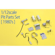 1/12 F1 Pit Scene Parts Set 1980s (white metal)
