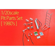 1/20 F1 Pit Scene Parts Set 1980s (white metal)