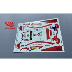 1/24 Citroen C4 WRC S. Ogier / J. Ingrassia Decal for Heller kits