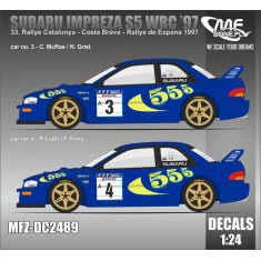 1/24 Subaru Impreza S5 WRC - 33. Rallye Catalunya 1997 Decal for Tamiya kits