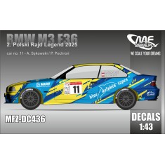 1/43 BMW M3 E36 A. Sekowski - 2. Polski Rajd Legend for SOLIDO kits