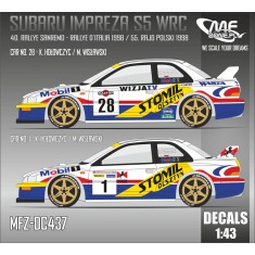 1/43 Subaru Impreza S5 WRC K. Holowczyc Decal 55. Rajd Polski 1998